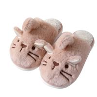 Plush & EVA Fluffy slippers hardwearing & thermal Cartoon Pair