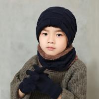 Acrylic Hat And Scarf Set fleece & for children & three piece : Set