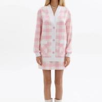 Acryl & Polyester Tweedelige jurk set Afgedrukt Plaid meer kleuren naar keuze : Instellen