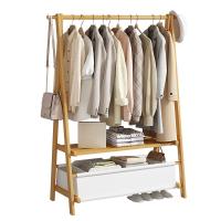 Moso Bamboo foldable Cloth Storge Rack Solid PC