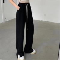 Cotton Women Long Trousers slimming & loose patchwork Solid PC