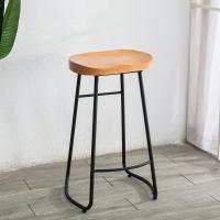 Solid Wood & Iron Stool durable PC