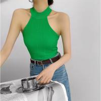Cotton Slim Women Jumpsuit off shoulder knitted Solid : PC