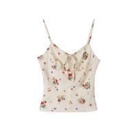 Cotton Slim Camisole backless printed PC