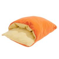 布 ペット寝袋 オレンジ 一つ