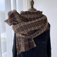 Polyester Women Scarf can be use as shawl & thermal & breathable printed plaid PC