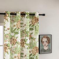 Polyester shading Curtain printed floral PC