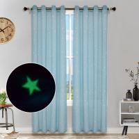 Polyester shading Curtain embroidered Pentangle PC