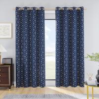 Polyester shading Curtain printed geometric PC
