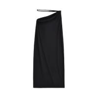 Cotton Slim Maxi Skirt & hollow patchwork Solid PC