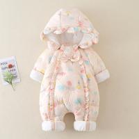 White Duck Down & Polyester Baby Jumpsuit thick fleece & thermal PC