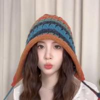 Caddice & Wool Ear Protection Knitted Hat thermal knitted striped PC