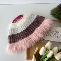 Acrylic Knitted Hat thermal knitted striped : PC