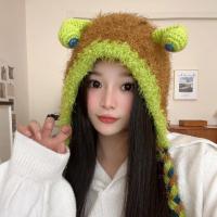 Acrylic Ear Protection Knitted Hat thermal & for women knitted : PC