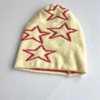 Acryl Gebreide hoed Geborduurd sterpatroon meer kleuren naar keuze : stuk