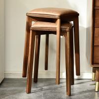 Beech wood stackable Stool durable brown PC
