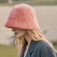 Plush Bucket Hat thermal & for women Solid : PC