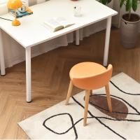 Solid Wood Casual House Chair durable Sponge painted orange PC