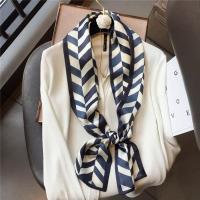 Polyester Easy Matching Silk Scarf can be use as shawl & double-sided printed PC
