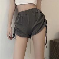 Polyester Middle Waist Shorts Solid : PC