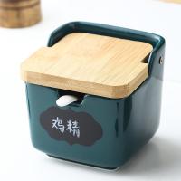 Bamboo & Ceramics dampproof Seasoning Box Set PC