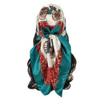 Satin Multifunction Women Scarf sun protection & thermal printed mixed pattern PC