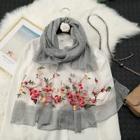 Organza Multifunction Women Scarf sun protection & thermal floral PC