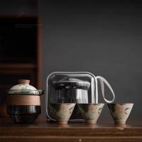 Keramik Tragbares Tee-Set, unterschiedliches Muster zur Auswahl,  Festgelegt