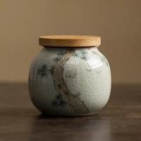 Keramik Tee Caddies, handbemalt, unterschiedliches Muster zur Auswahl,  Stück