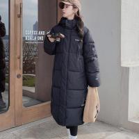 Polyester long style & Plus Size Women Parkas thicken & thermal black PC