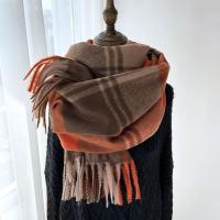 Polyester Tassels Women Scarf soft & can be use as shawl & thermal plaid PC
