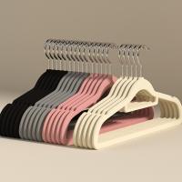 Beflockung Stoff Kleidung Aufhänger, Solide, mehr Farben zur Auswahl, 10Pcs/Viel,  Viel