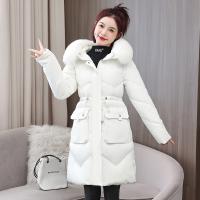 Polyester Waist-controlled & Plus Size Women Parkas mid-long style & thicken & thermal PC