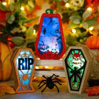 Wood Decoration Halloween Design PC