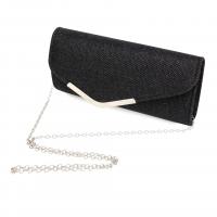 Polyester Evening Party Clutch Bag with chain Solid PC