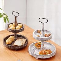 Wood Food Holder double layer PC