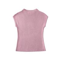 Coton T-shirts femmes à manches courtes Tricoté Solide plus de couleurs pour le choix pièce