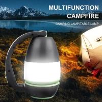 Engineering Plastics LED glow Camping Lantern with USB interface & Rechargeable green PC