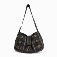 PU Leather Tote Bag & Easy Matching Shoulder Bag large capacity black PC