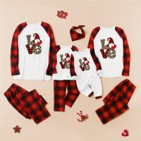 Polyester Parent-Child Cloth Set christmas design & loose printed Set