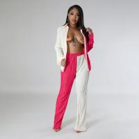 Polyester Frauen Casual Set, Hosen & Mantel, mehr Farben zur Auswahl,  Festgelegt