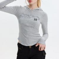 Viscose & Spandex Slim Women Long Sleeve T-shirt slimming printed PC