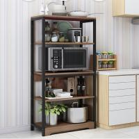 Steel & Medium Density Fiberboard Multilayer Kitchen Shelf PC
