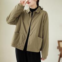 Fibre synthétique Manteau femmes Solide plus de couleurs pour le choix pièce