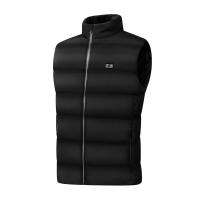 Polyester Intelligent heating & Plus Size Electric Warming Vest thicken & thermal & unisex Solid black PC