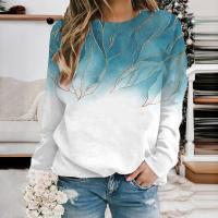 Polyester Plus Size Women Sweatshirts Halloween Design & loose & thermal printed PC
