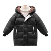 Polyester With Siamese Cap Children Parkas mid-long style & thicken & unisex Solid PC