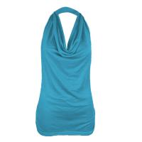 Polyester Soft Tank Top backless & loose Solid PC