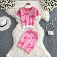 Polyester Two-Piece Dress Set slimming & two piece & breathable : Set