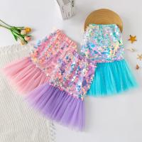 Sequin & Polyester Princess Girl Skirt patchwork PC